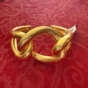 J Crew Gold Knot Link Statement Bracelet - NWT